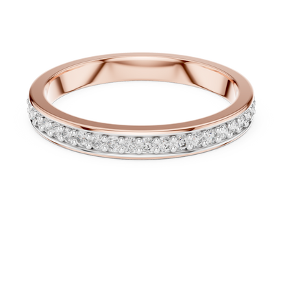 Round Pave Lab Grown Diamond Ring