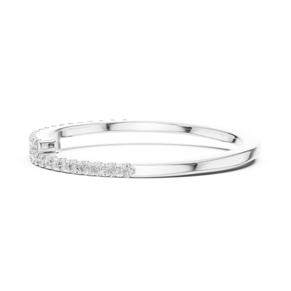 Round Pave Lab Grown Diamond Ring