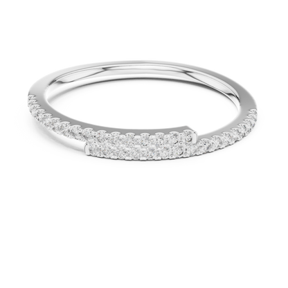 Round Pave Lab Grown Diamond Ring