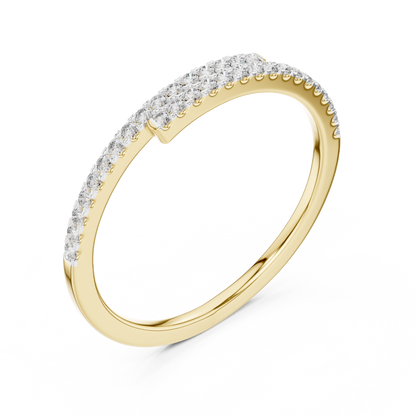 Round Pave Lab Grown Diamond Ring