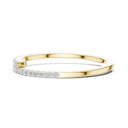 Round Pave Lab Grown Diamond Ring