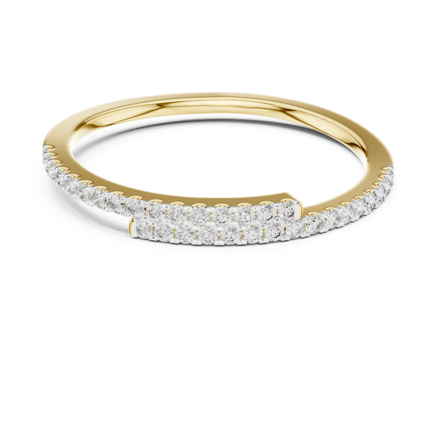Round Pave Lab Grown Diamond Ring