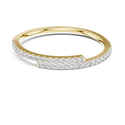Round Pave Lab Grown Diamond Ring