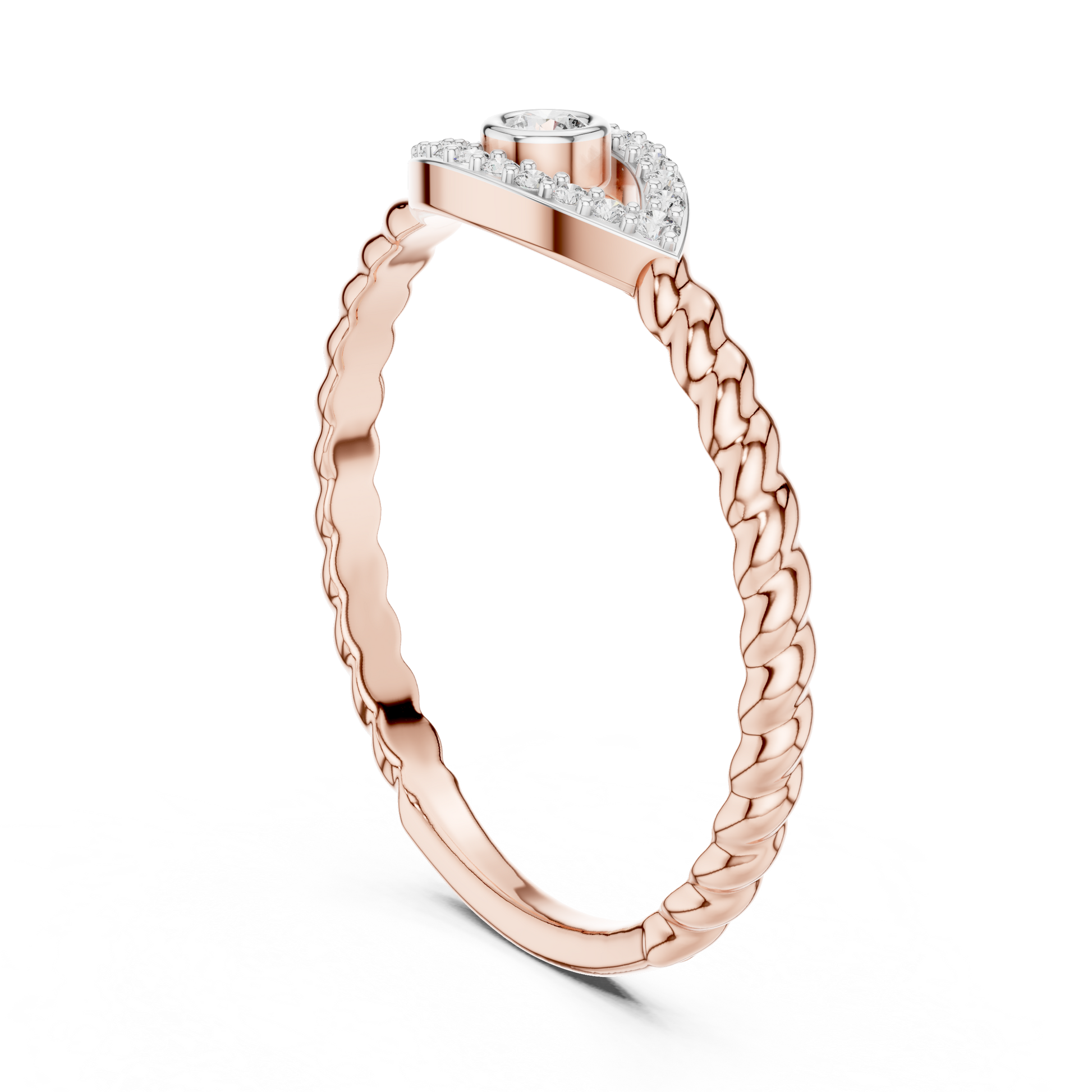 Round Halo Lab Grown Diamond Ring
