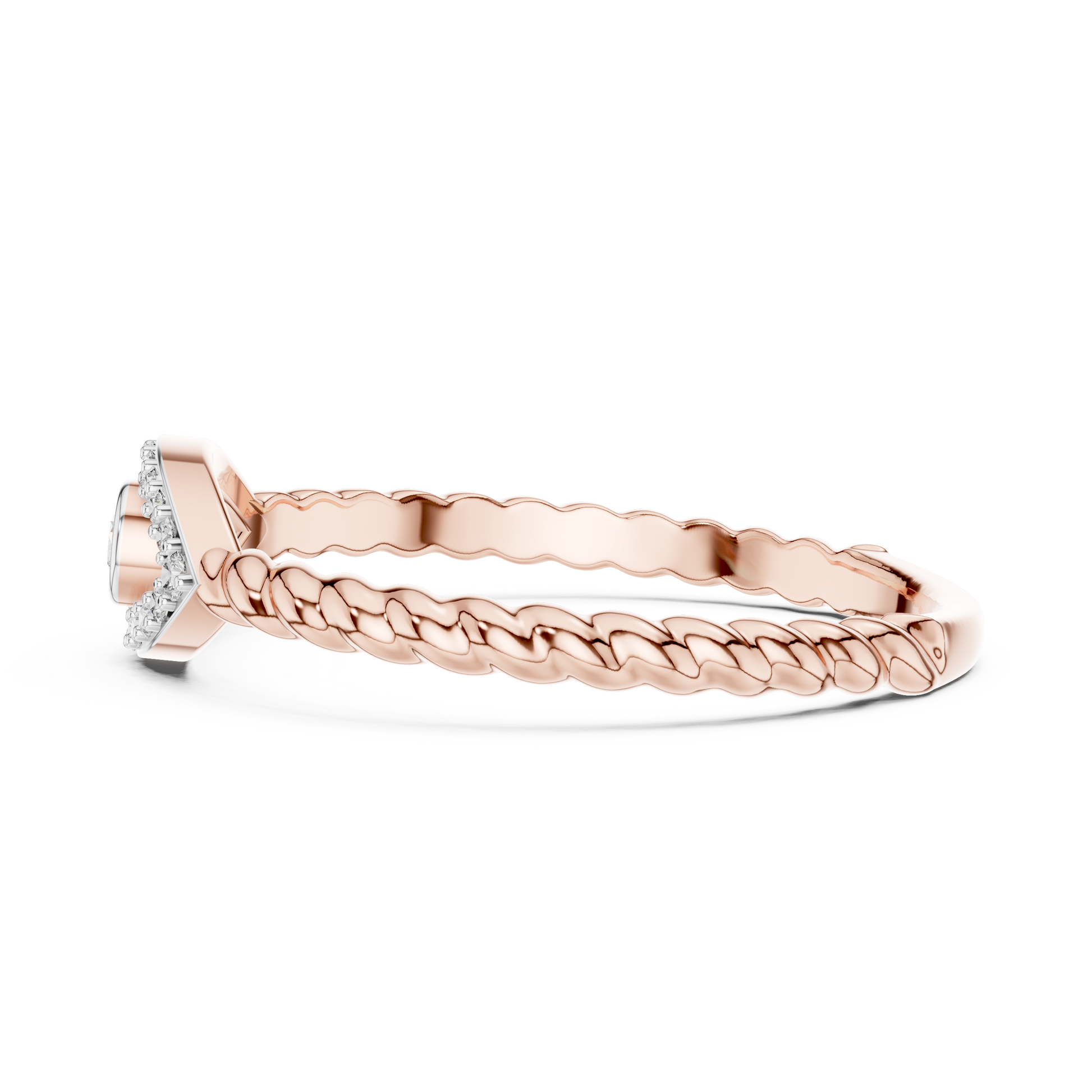 Round Halo Lab Grown Diamond Ring