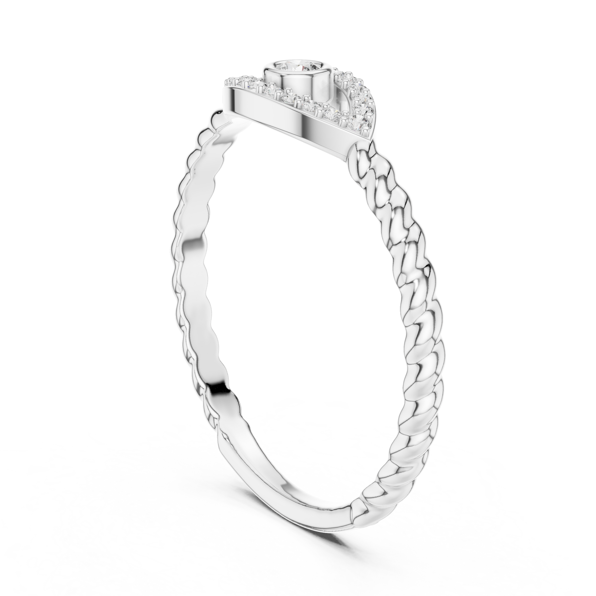 Round Halo Lab Grown Diamond Ring