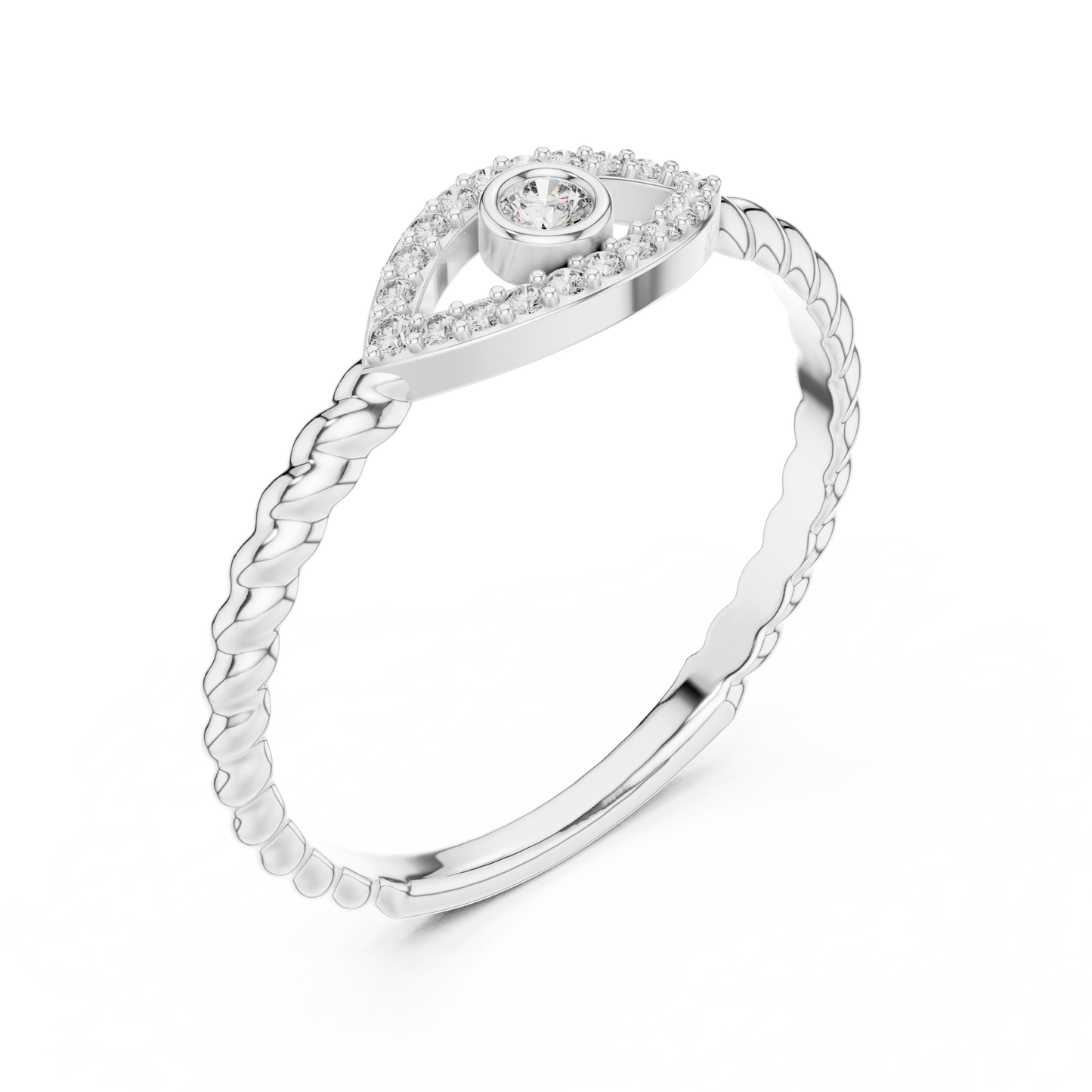 Round Halo Lab Grown Diamond Ring