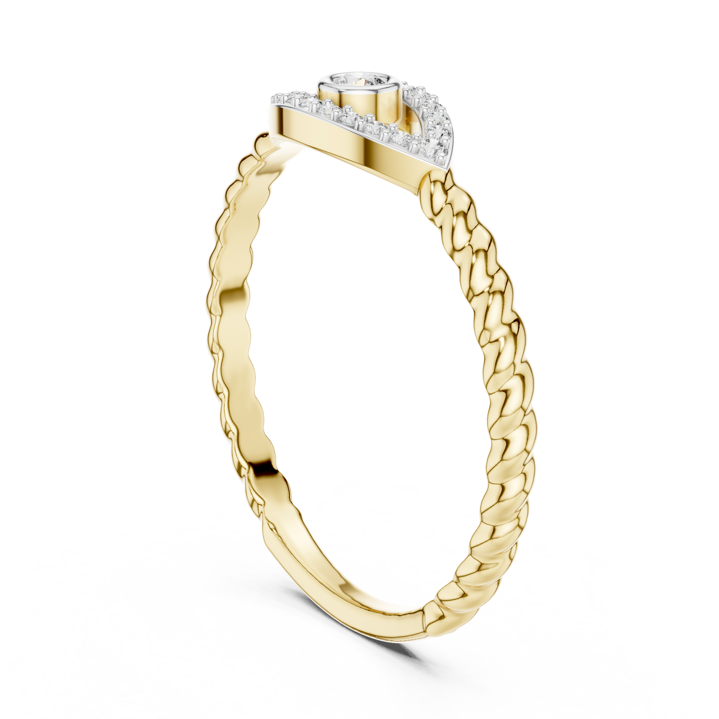 Round Halo Lab Grown Diamond Ring