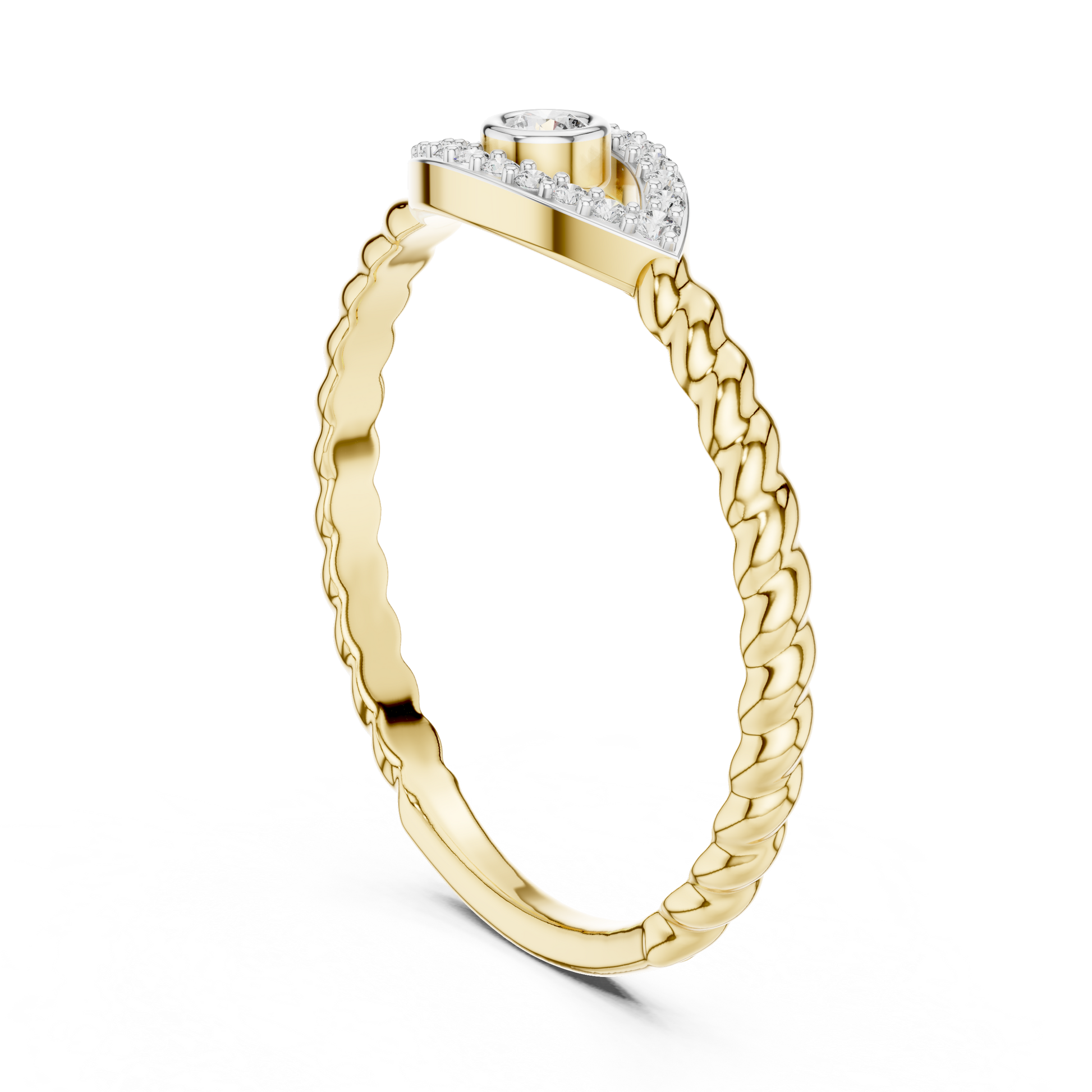 Round Halo Lab Grown Diamond Ring