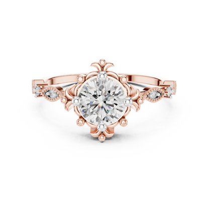 Mixed Shape Lab Grown Diamond Halo Ring