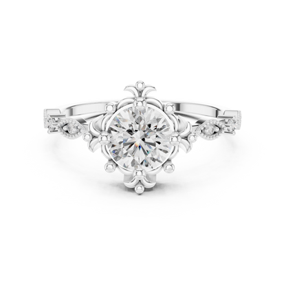 Mixed Shape Lab Grown Diamond Halo Ring