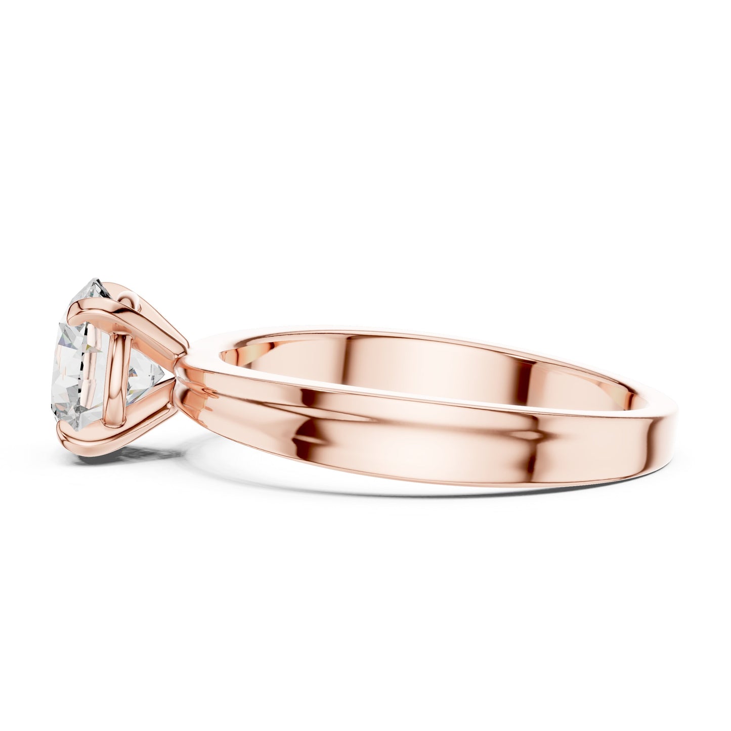 Round Solitaire Lab Grown Diamond Ring