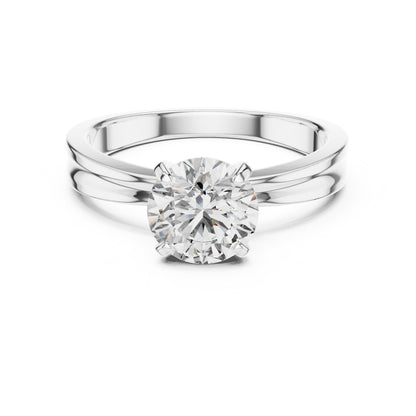 Round Solitaire Lab Grown Diamond Ring