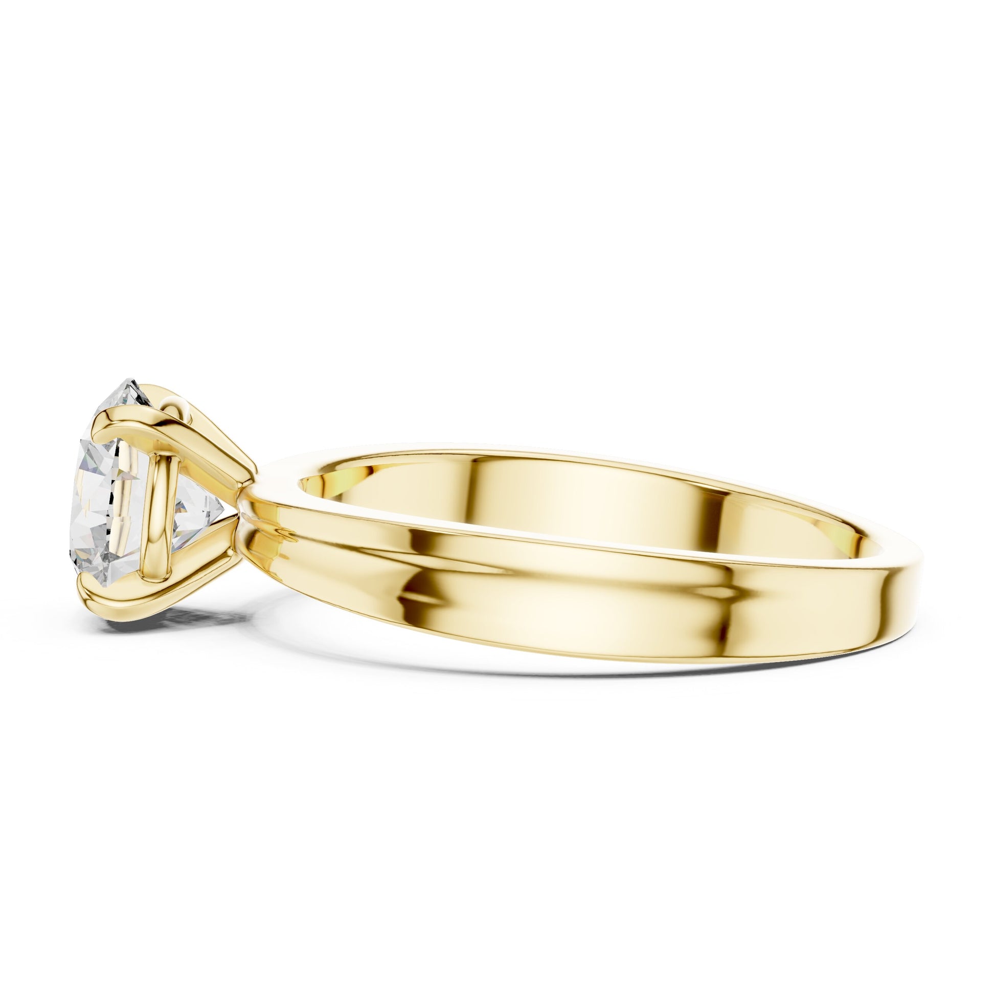Round Solitaire Lab Grown Diamond Ring