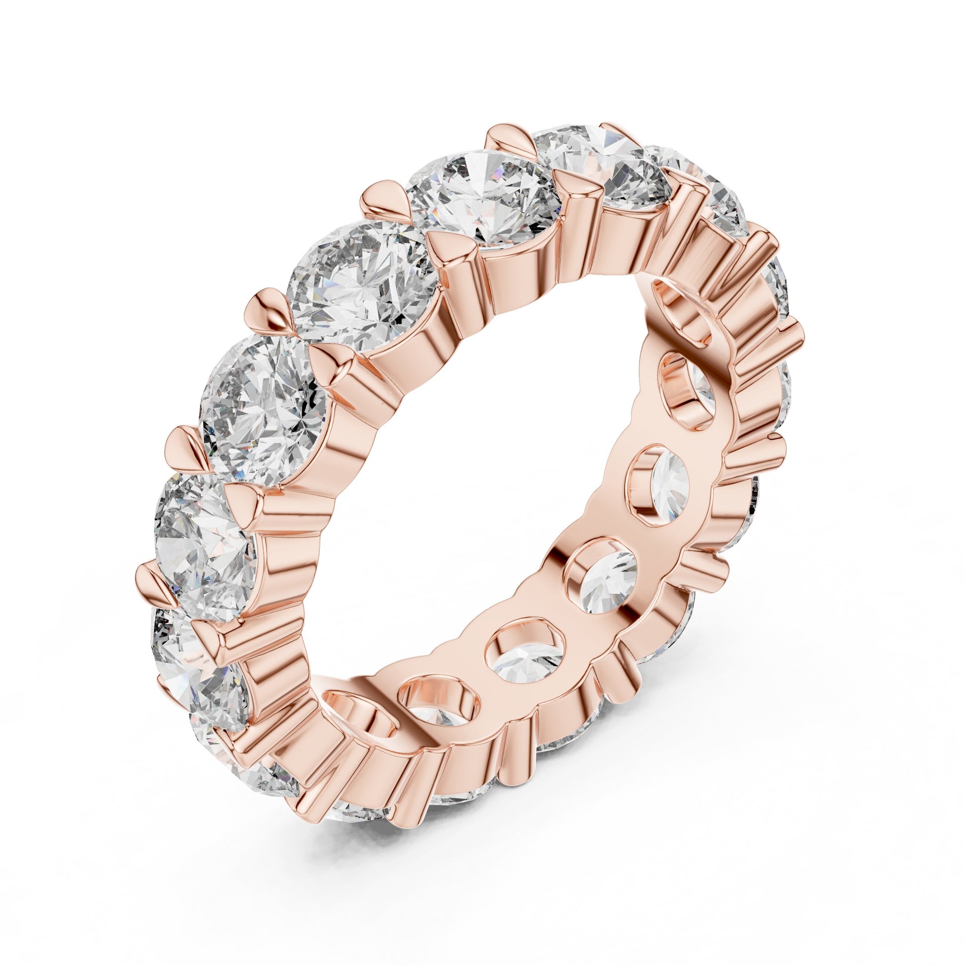 Emerald Eternity Lab Grown Diamond Ring