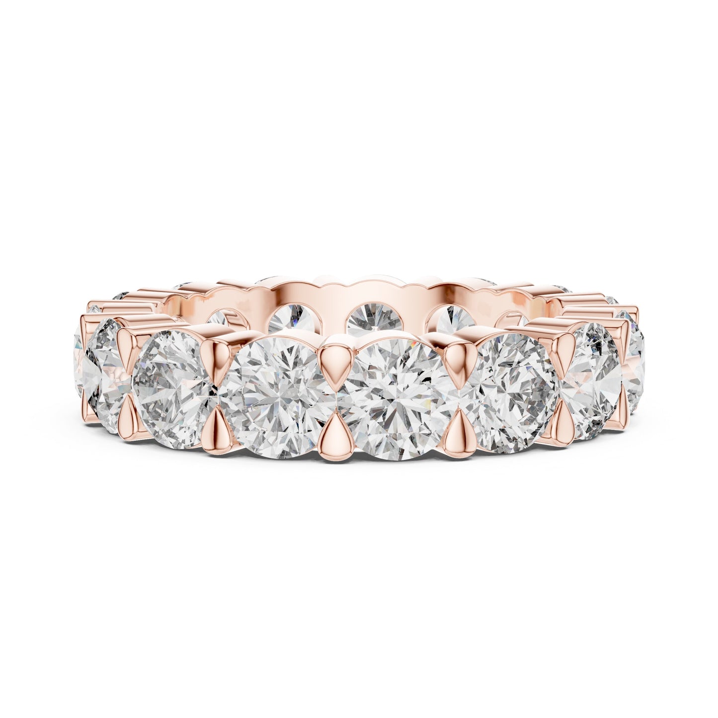Emerald Eternity Lab Grown Diamond Ring