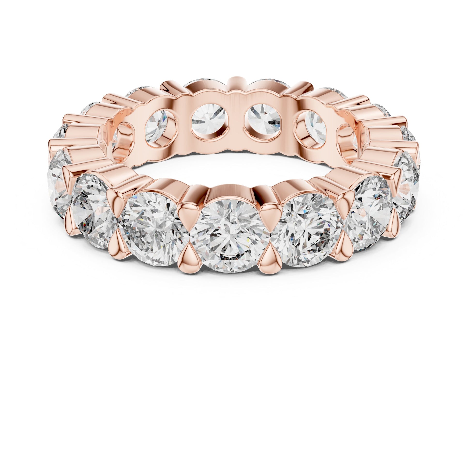 Emerald Eternity Lab Grown Diamond Ring