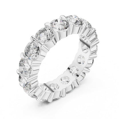 Emerald Eternity Lab Grown Diamond Ring