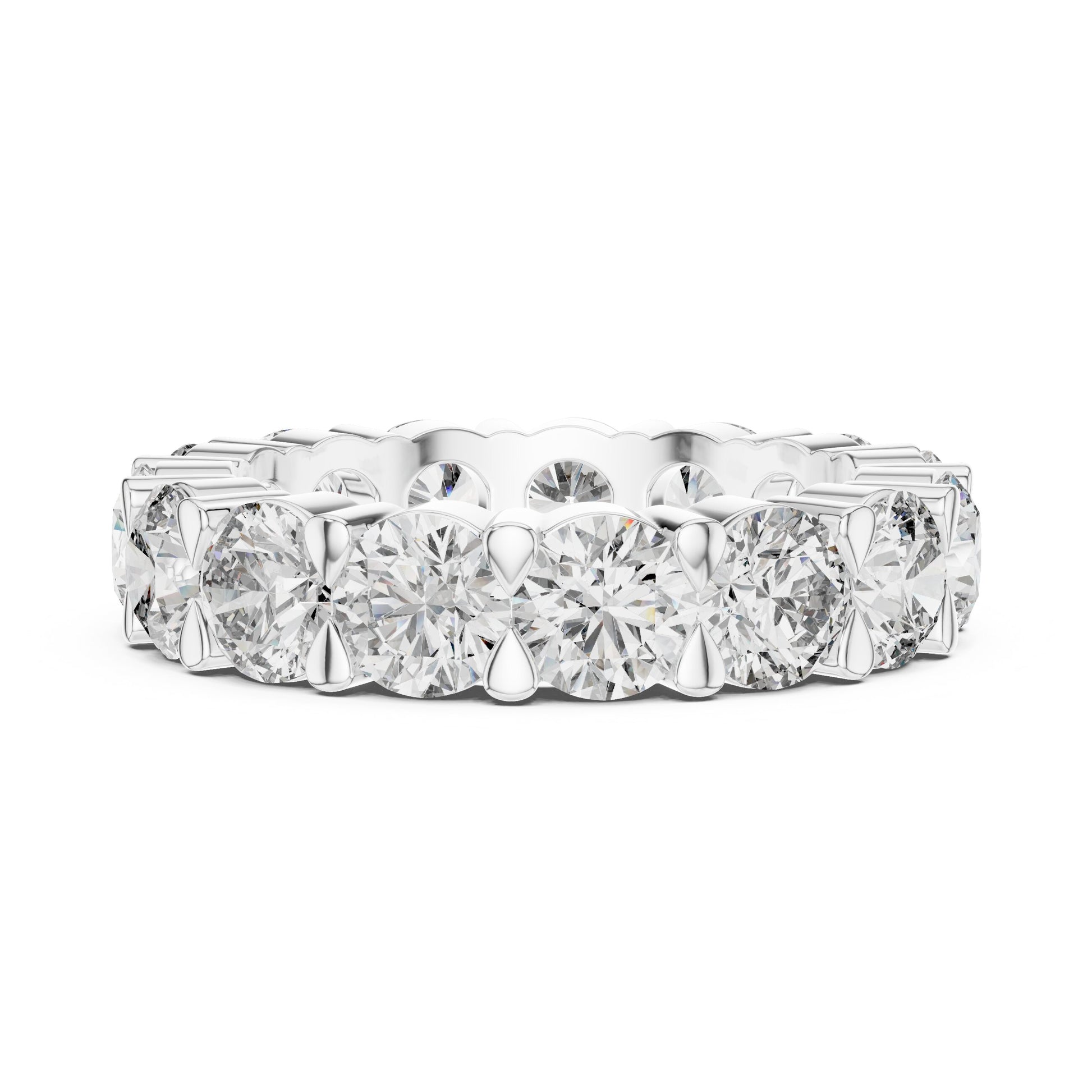 Emerald Eternity Lab Grown Diamond Ring