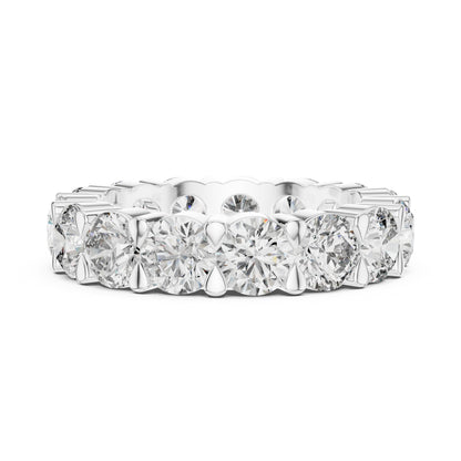Emerald Eternity Lab Grown Diamond Ring