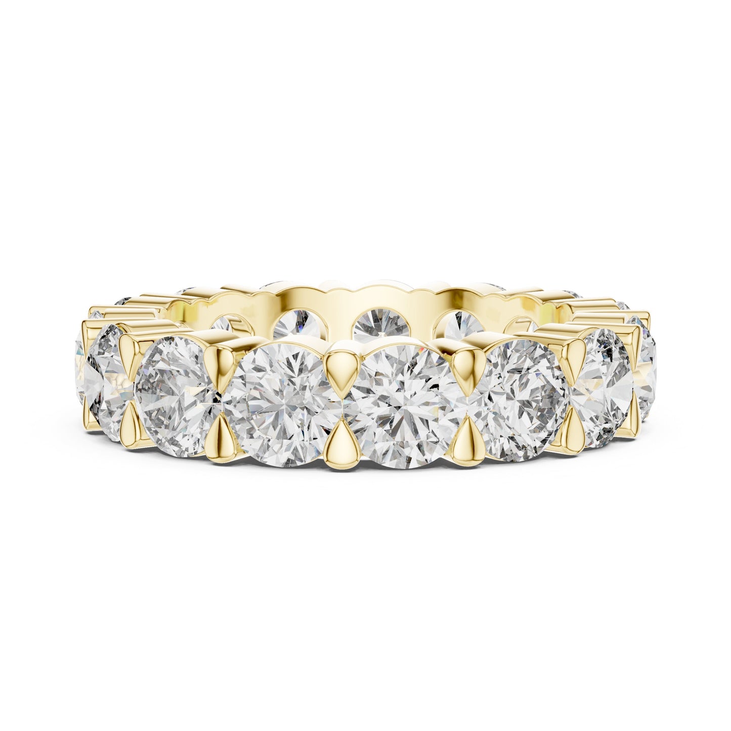 Emerald Eternity Lab Grown Diamond Ring