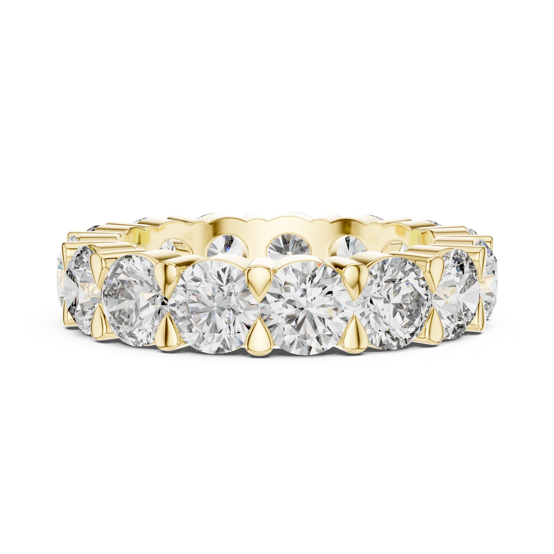 Emerald Eternity Lab Grown Diamond Ring