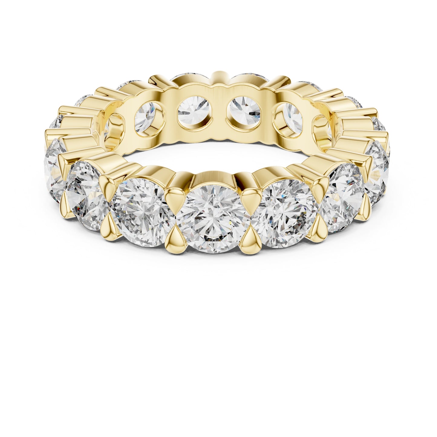 Emerald Eternity Lab Grown Diamond Ring