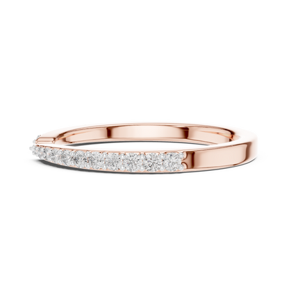 Round Pave Lab Grown Diamond Ring