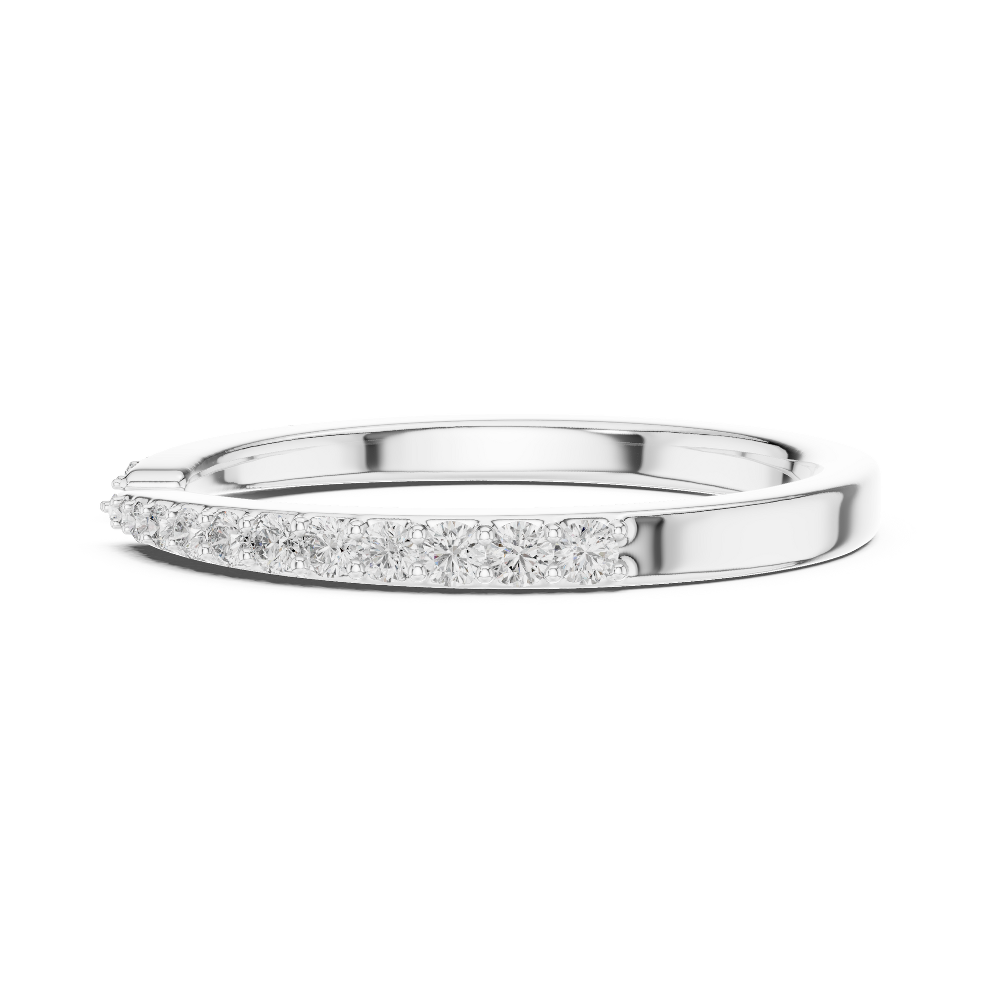 Round Pave Lab Grown Diamond Ring