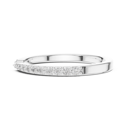 Round Pave Lab Grown Diamond Ring