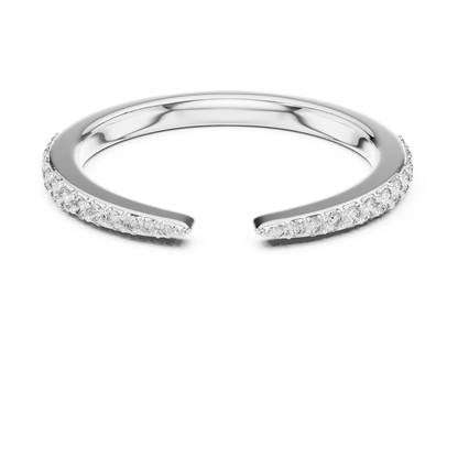 Round Pave Lab Grown Diamond Ring