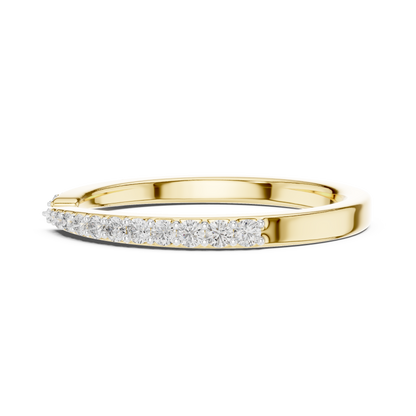 Round Pave Lab Grown Diamond Ring