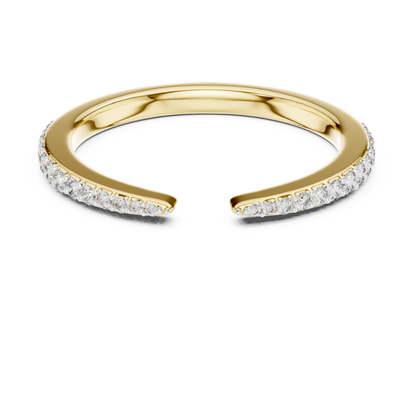 Round Pave Lab Grown Diamond Ring