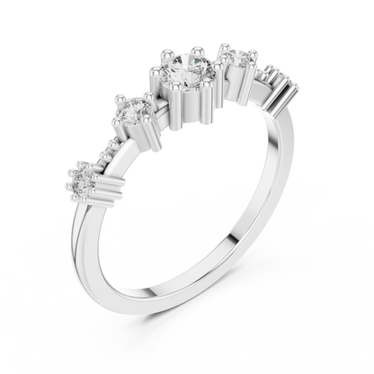 Round Halo Lab Grown Diamond Ring