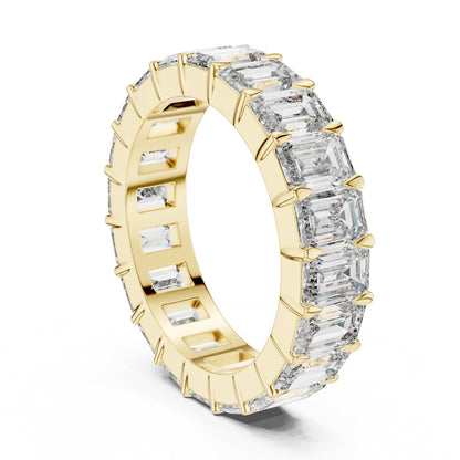 Emerald Eternity Lab Grown Diamond Ring