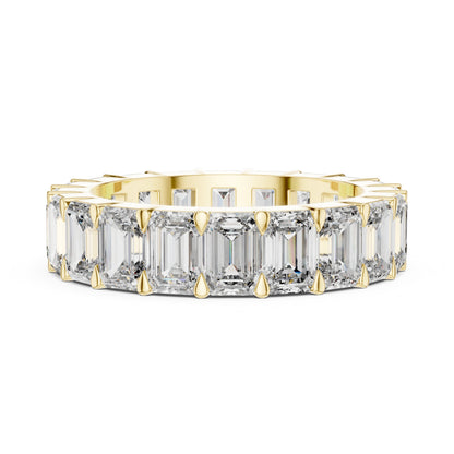 Emerald Eternity Lab Grown Diamond Ring