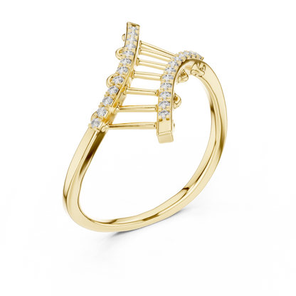 Round Halo Lab Grown Diamond Ring