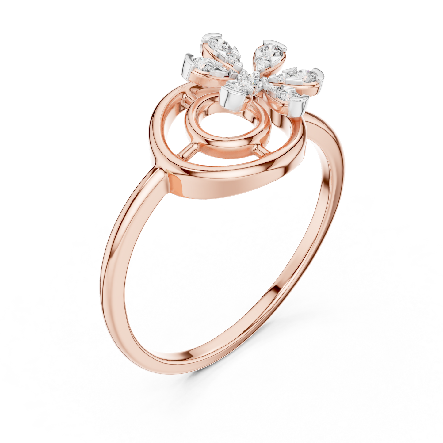 Mixed Shape Lab Grown Diamond Halo Ring