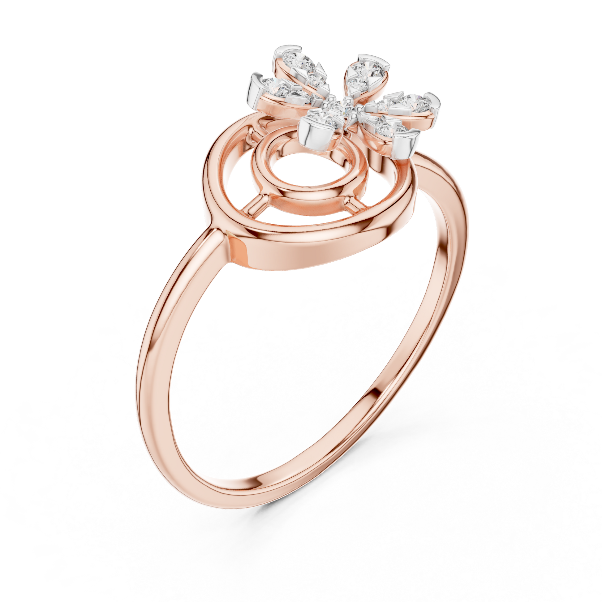 Mixed Shape Lab Grown Diamond Halo Ring
