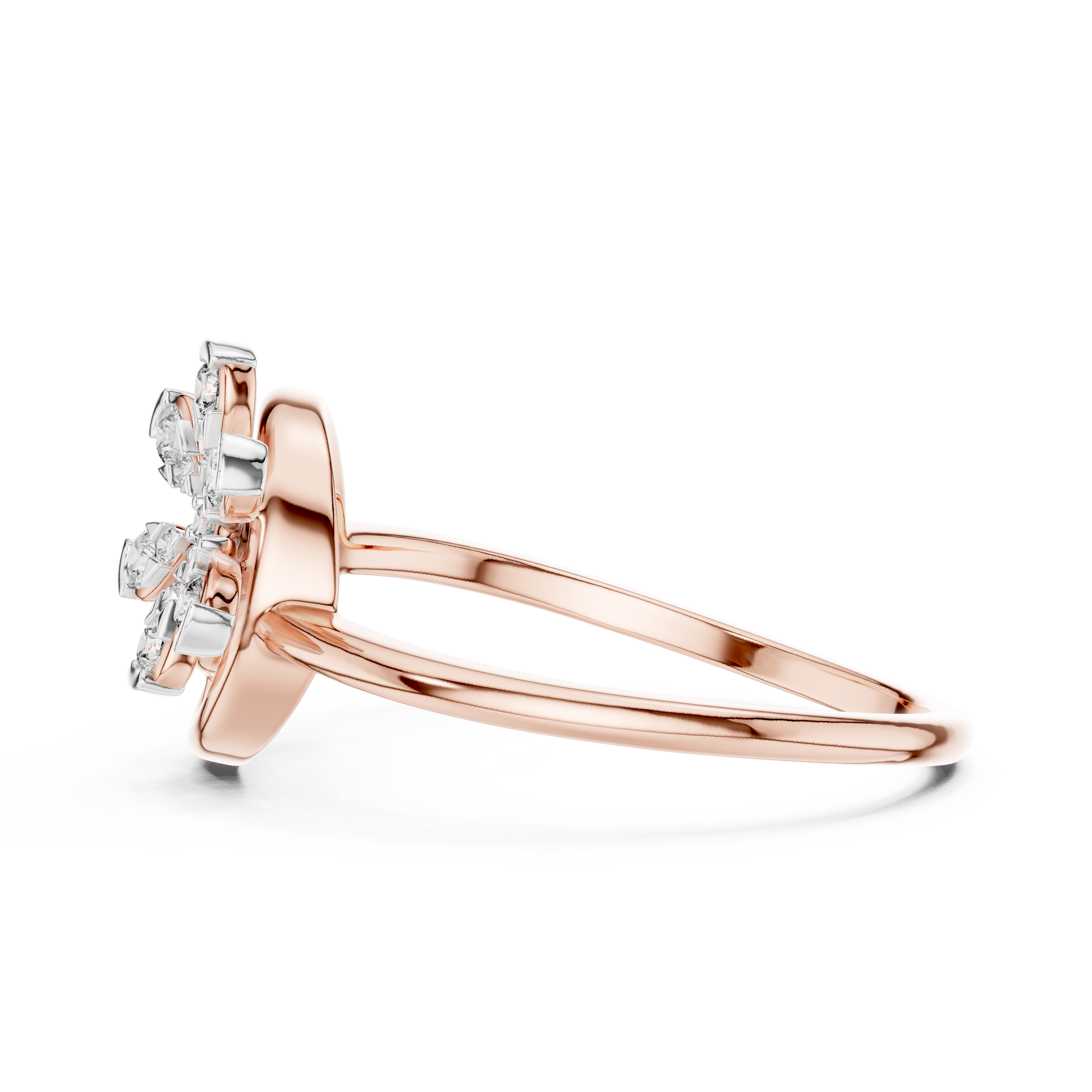 Mixed Shape Lab Grown Diamond Halo Ring