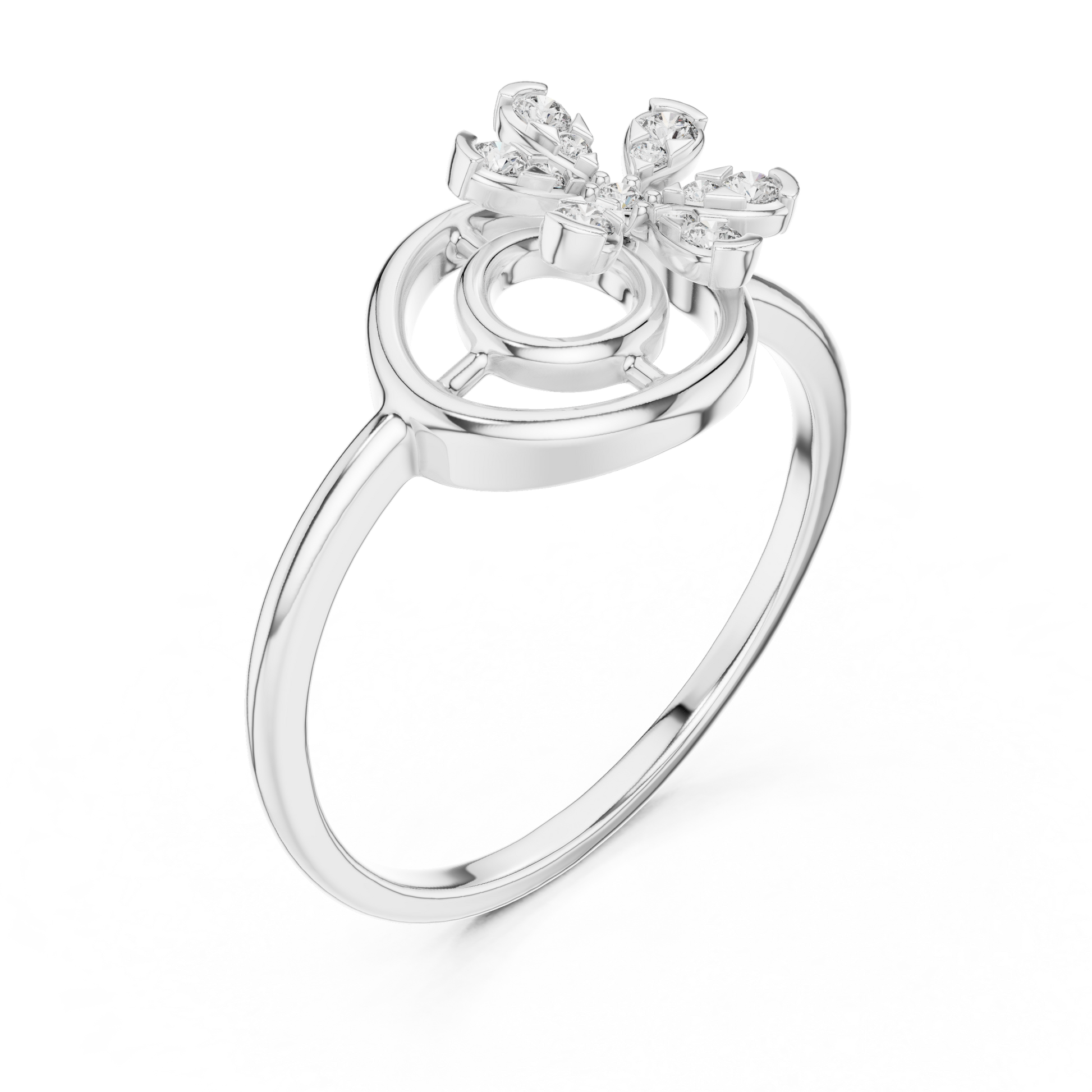 Mixed Shape Lab Grown Diamond Halo Ring