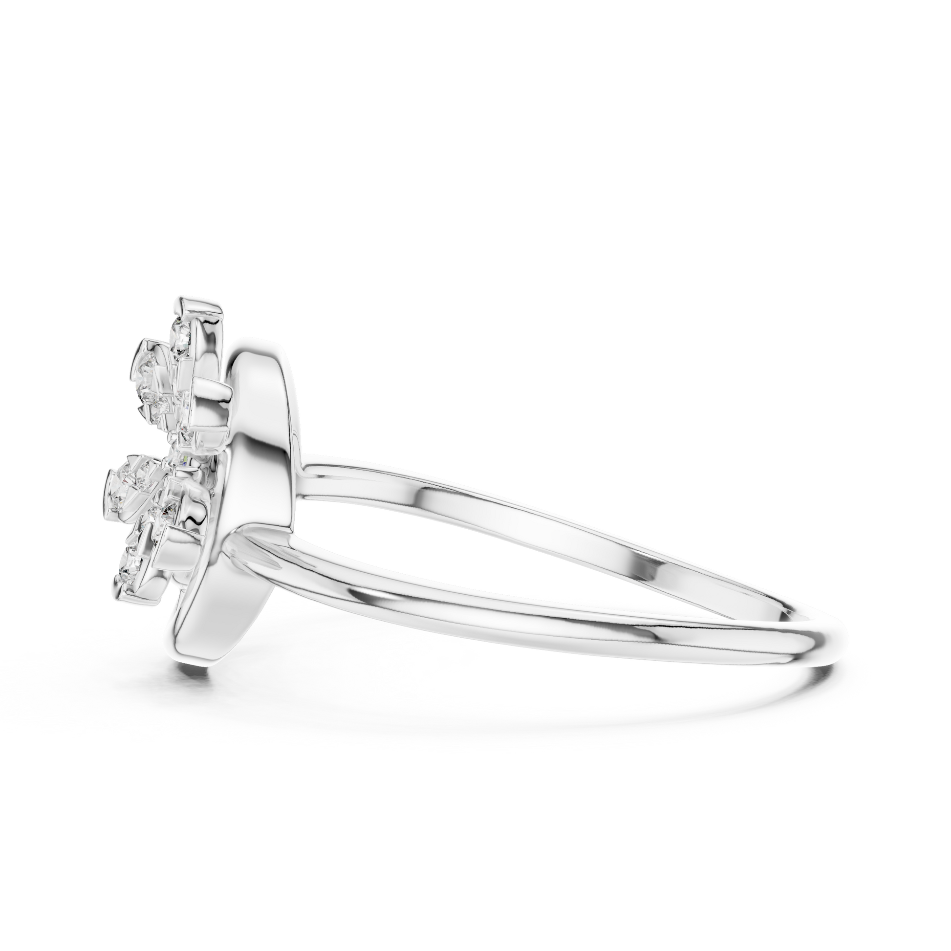 Mixed Shape Lab Grown Diamond Halo Ring