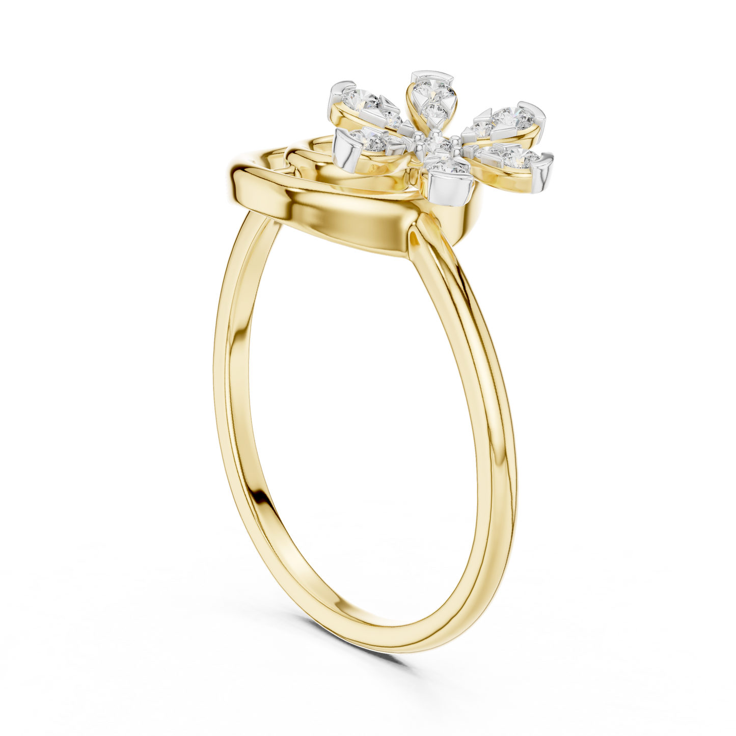 Mixed Shape Lab Grown Diamond Halo Ring