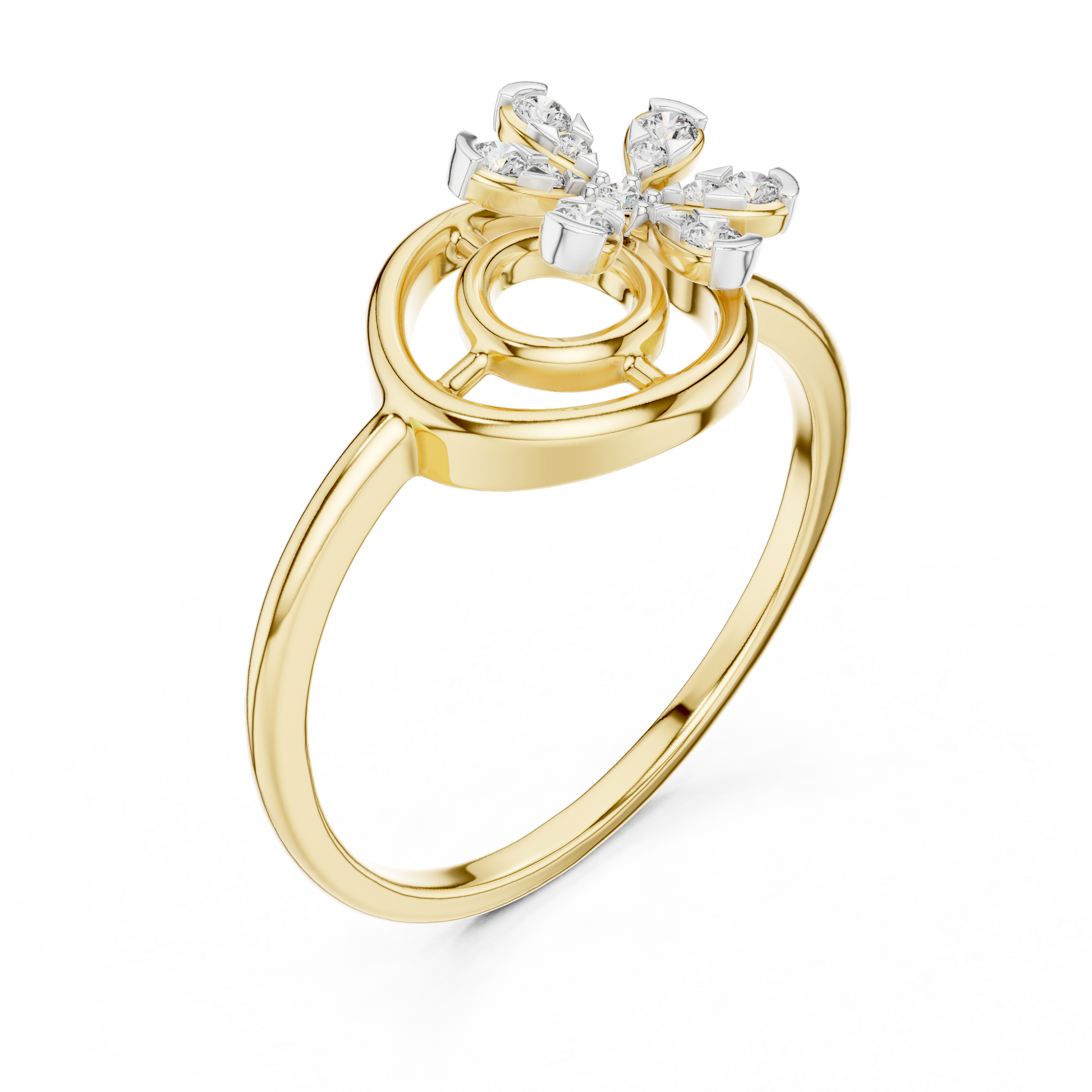 Mixed Shape Lab Grown Diamond Halo Ring