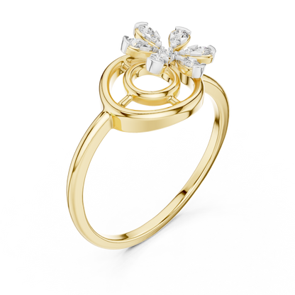 Mixed Shape Lab Grown Diamond Halo Ring