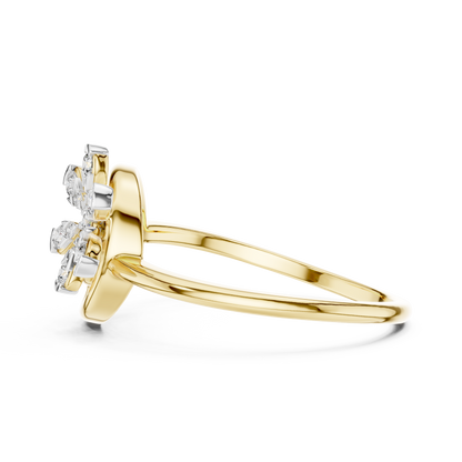 Mixed Shape Lab Grown Diamond Halo Ring