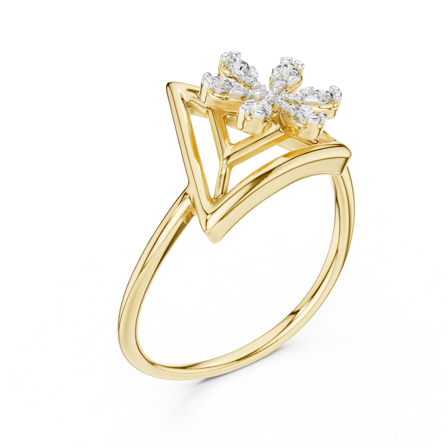 Round Halo Lab Grown Diamond Ring