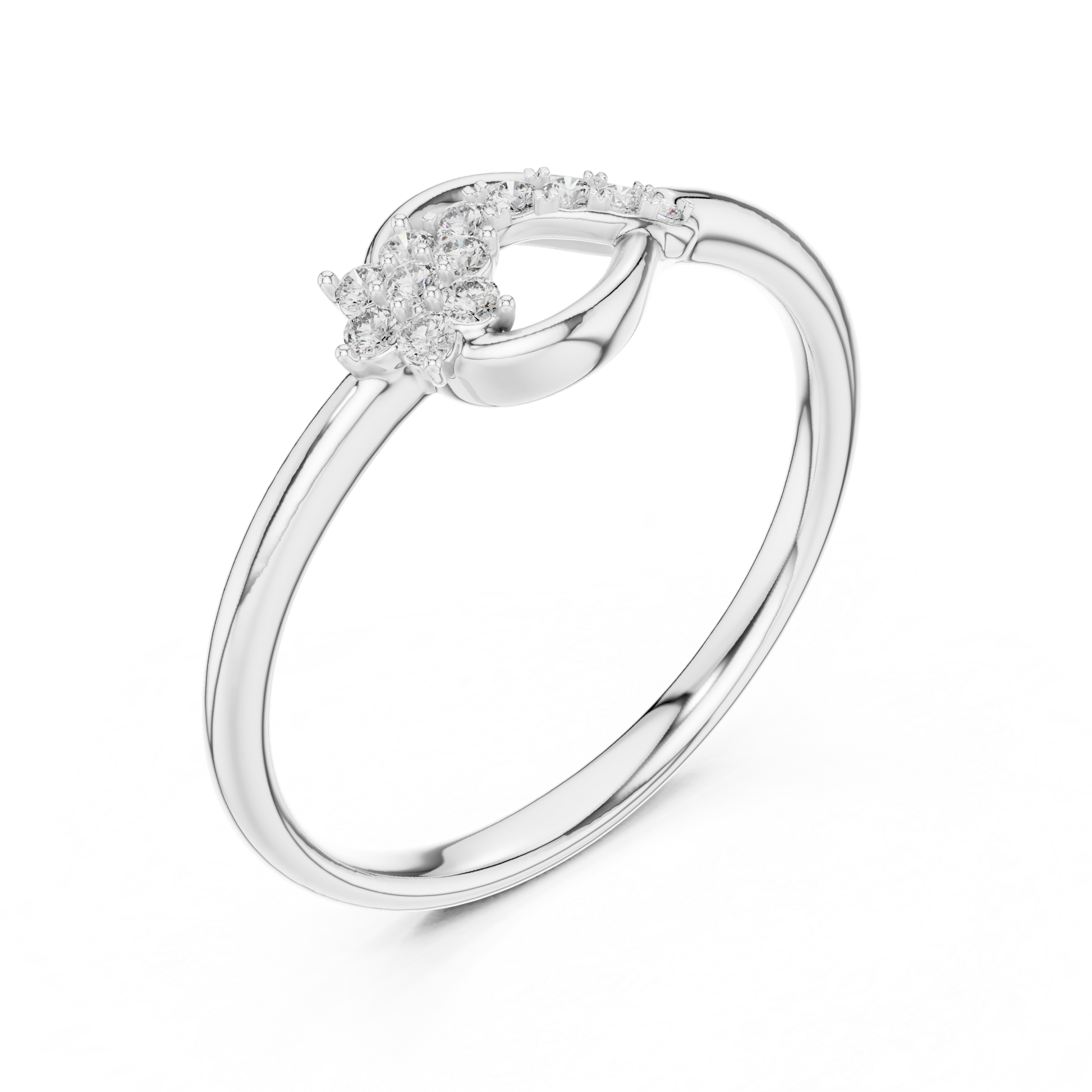 Round Halo Lab Grown Diamond Ring