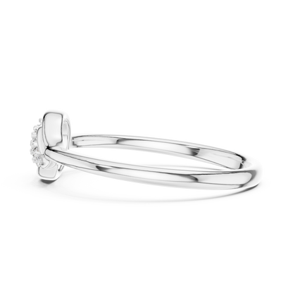 Round Halo Lab Grown Diamond Ring