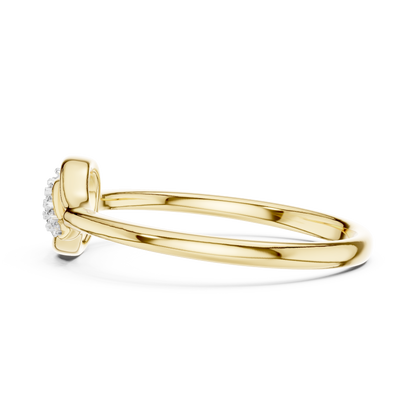 Round Halo Lab Grown Diamond Ring